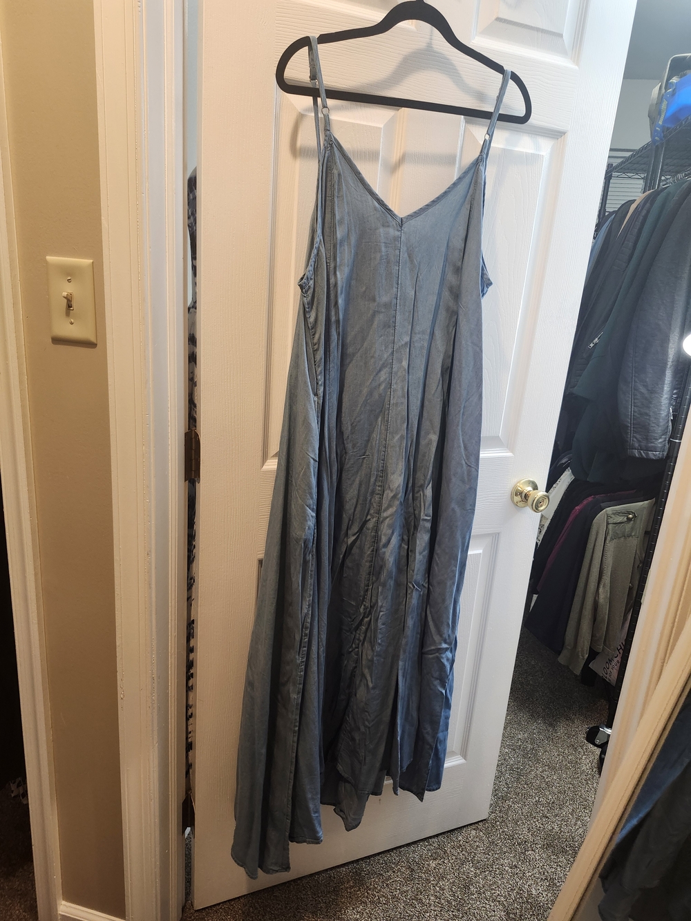 torrid chambray blue trapeze maxi dress --NWT 3X - Picture 2 of 4